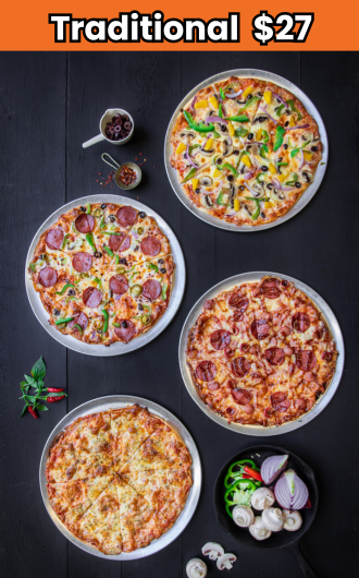 Traditional pizza package